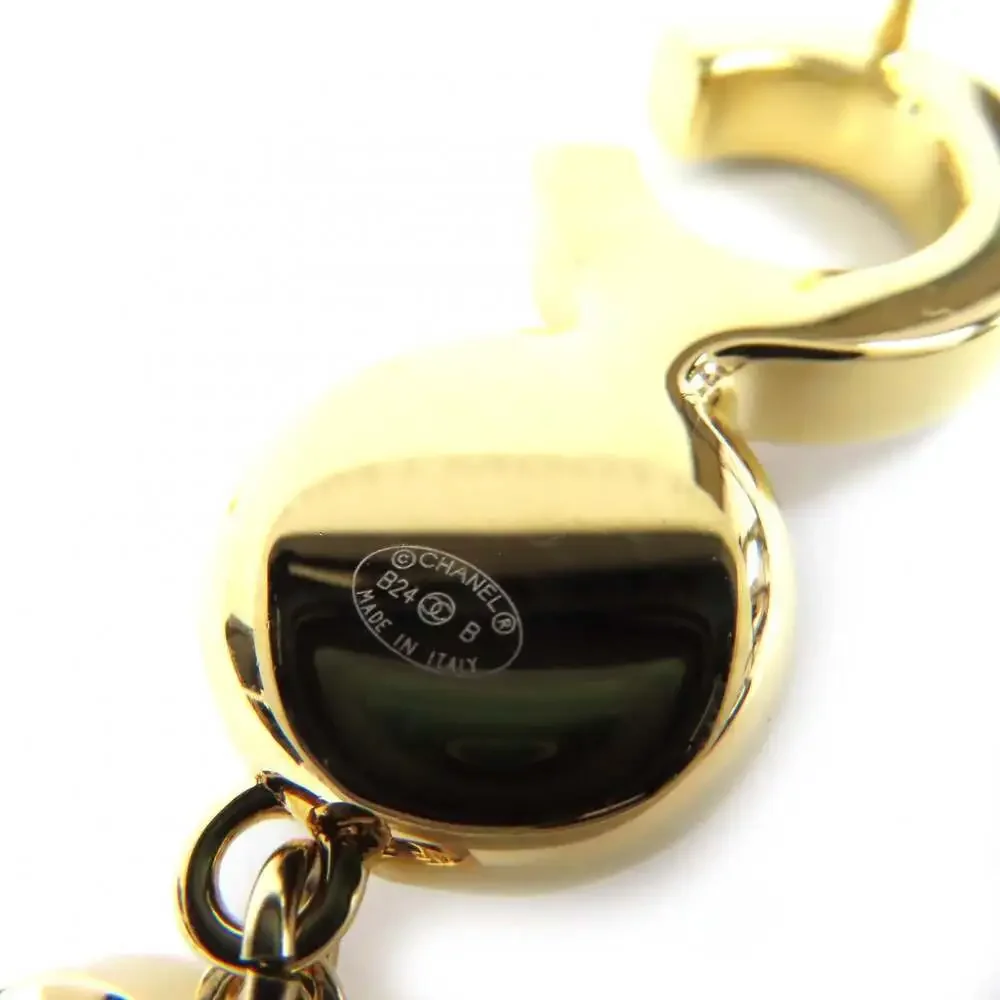 Chanel Cc Logo Earrings Gold-Tone Metal #250100C11B